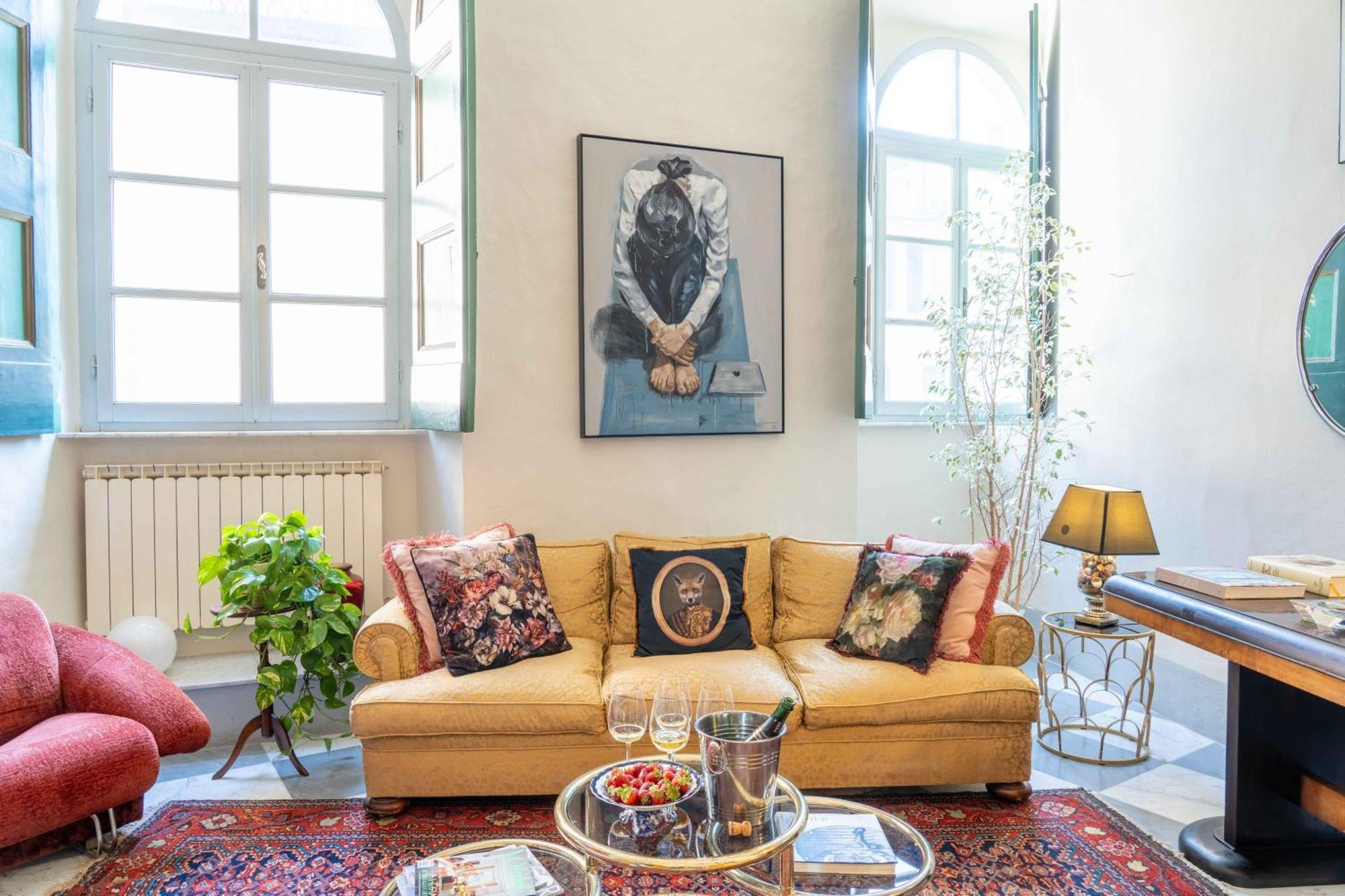 Luxury Apartment Angelio Barga Buitenkant foto